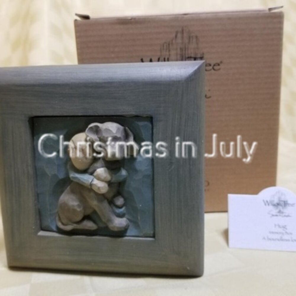 Willow Tree Susan Lordi Hug Memory Box Puppy Dog #26620 with box